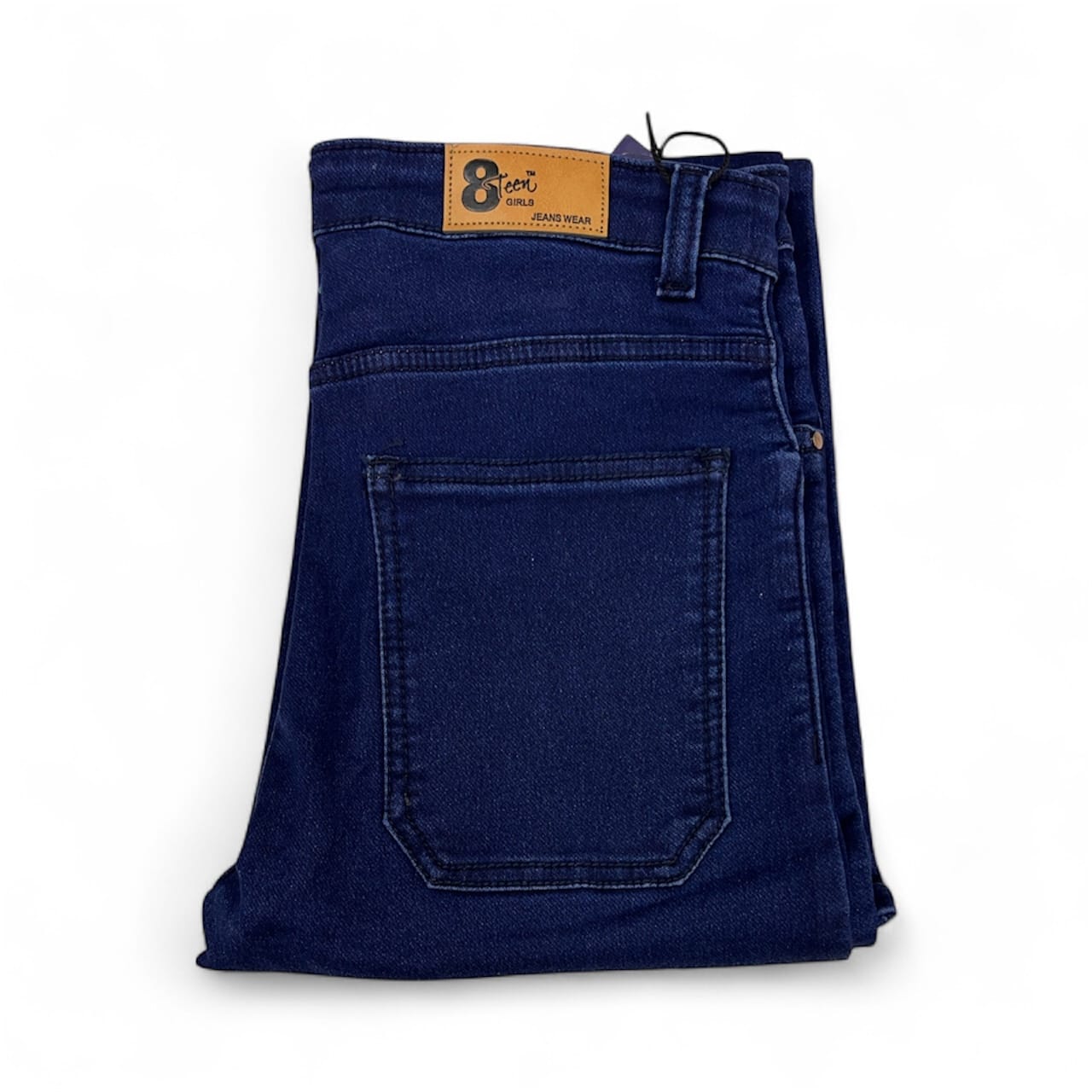 Girls' Dark Blue Denim Jeans
