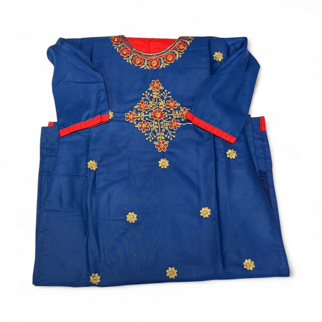 Lime Green Embroidered Kurta