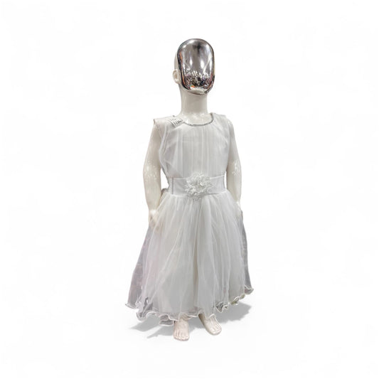 Little Princess White Tulle Dress - Perfect for Birthdays & Celebrations