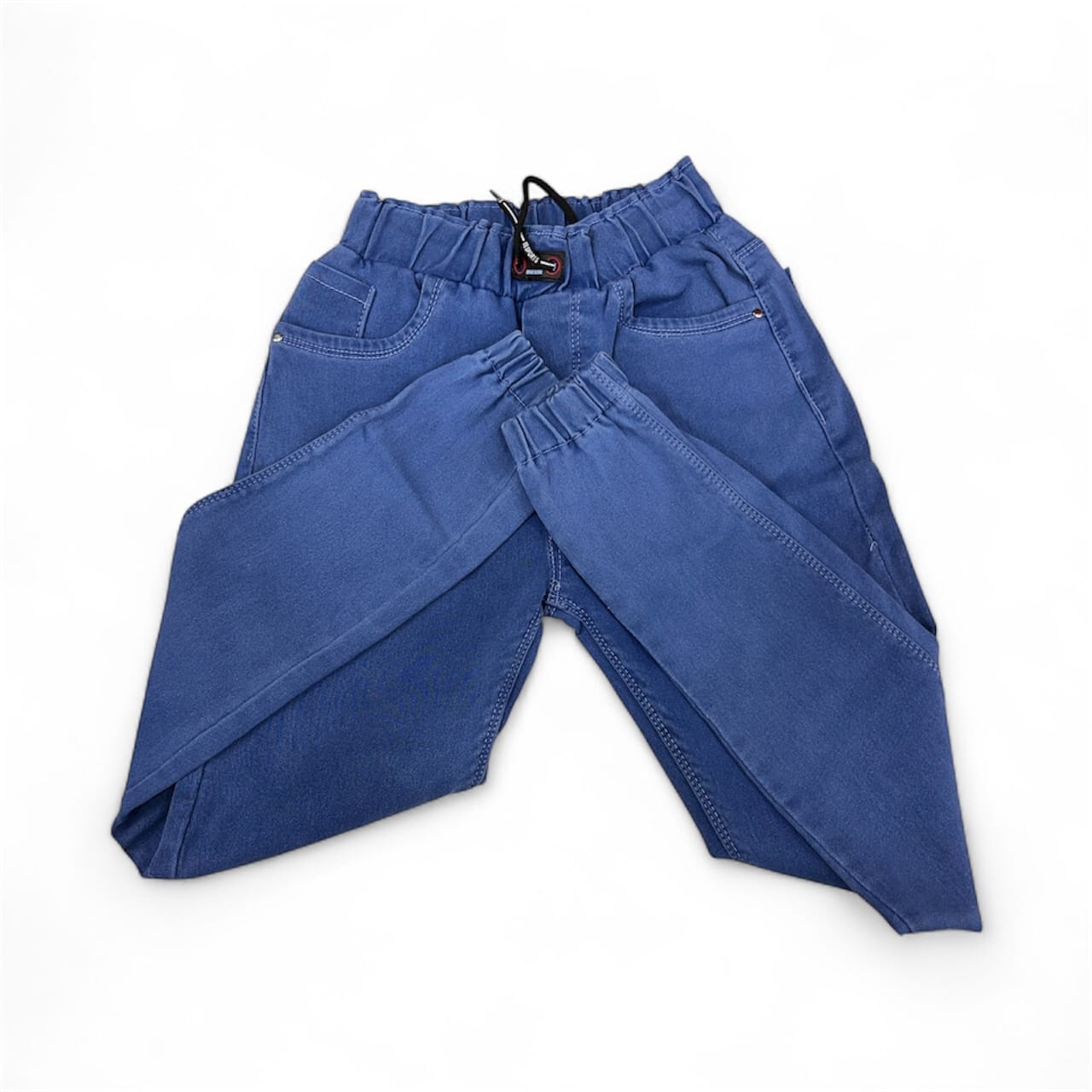 Girls' Blue Denim Jogger Jeans