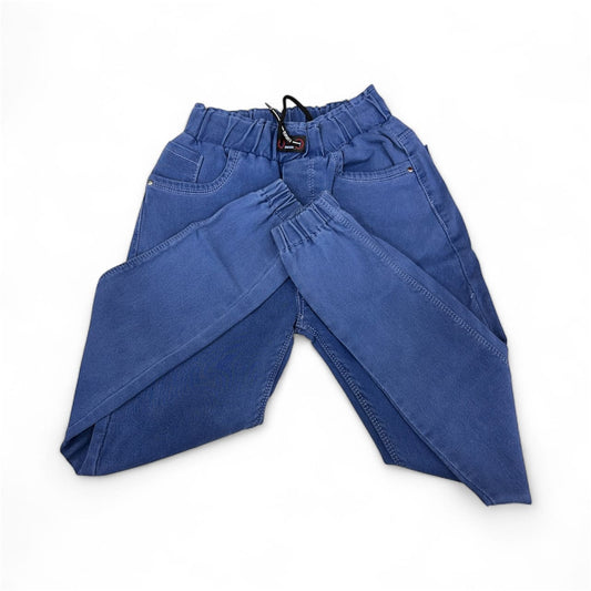 Girls' Blue Denim Jogger Jeans
